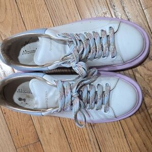 Alexander McQueen Women's Sneakers - Gray and Pink